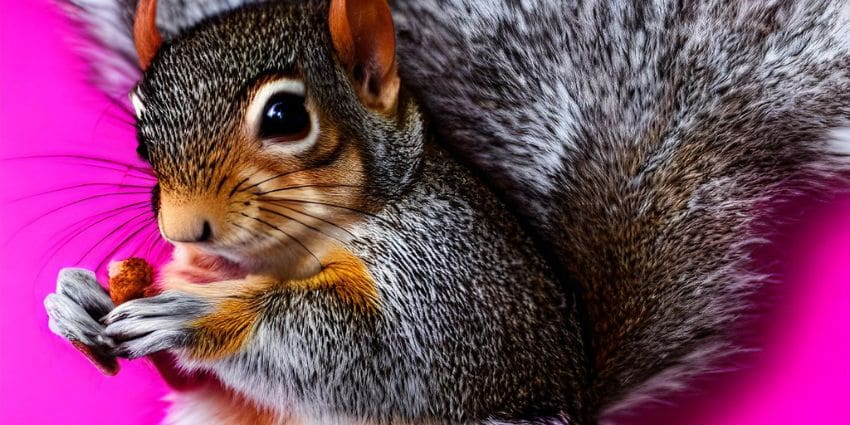 baby squirrel - baby squirrel eating a nut
