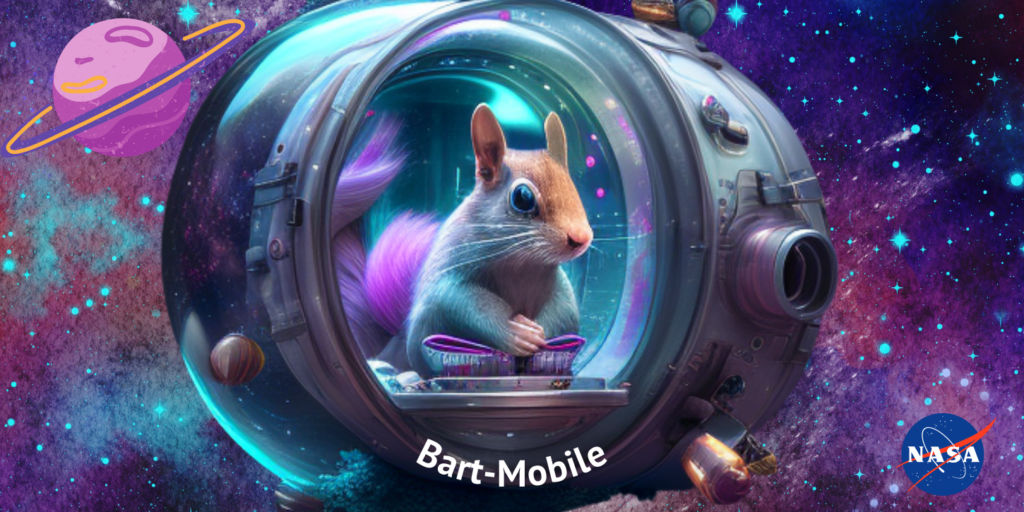 arctic squirrel - bart the eastern fox squirrel in space
