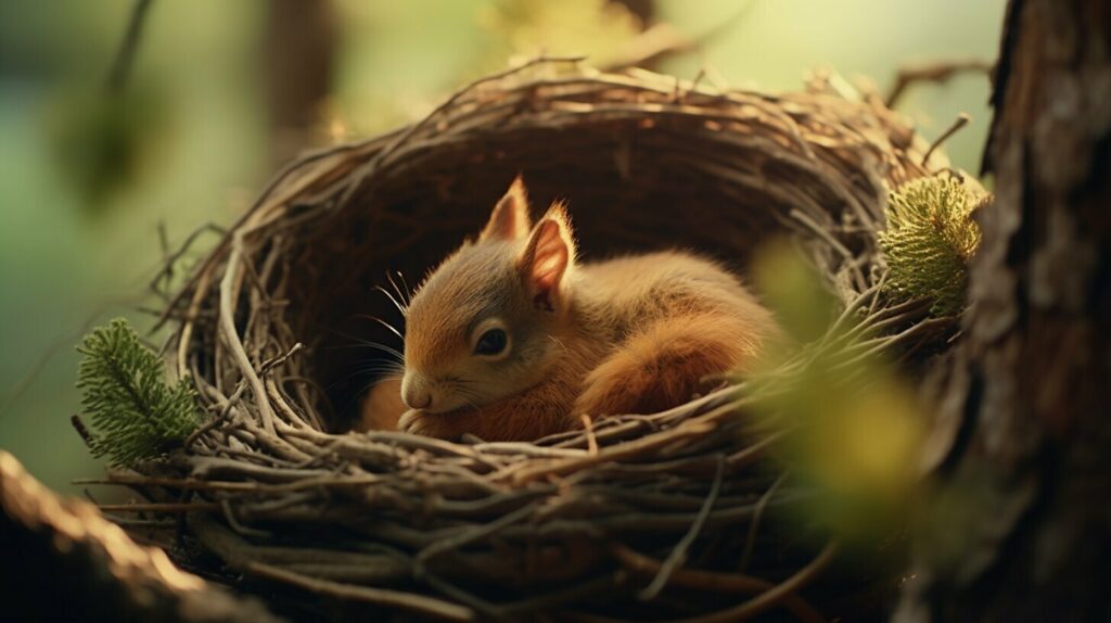 squirrel nest sleep