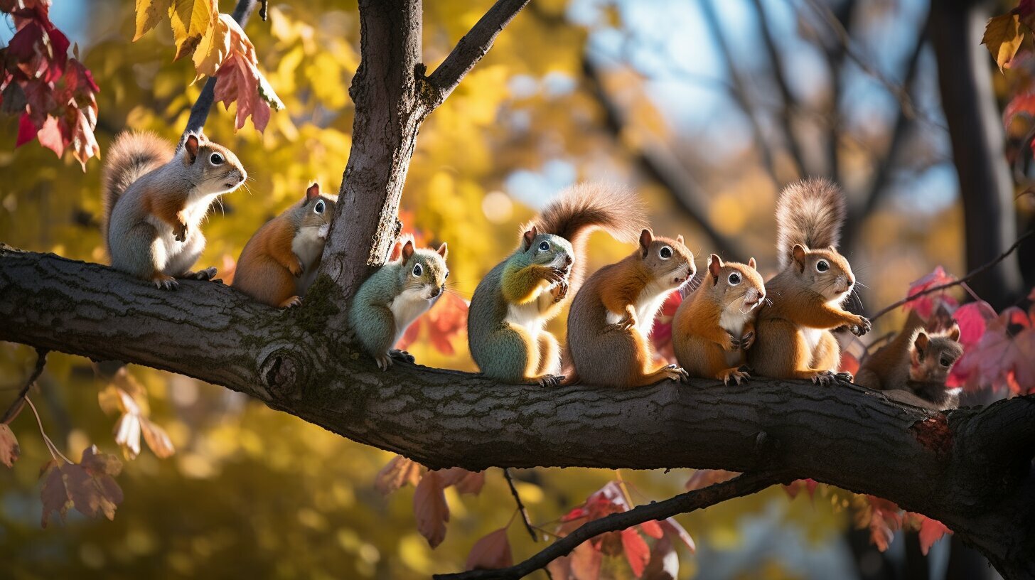 weird squirrel behavior squirrels chattering in tree